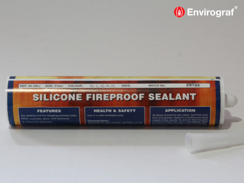 Envirograf Silicone Fireproof Sealant, black 1200deg
